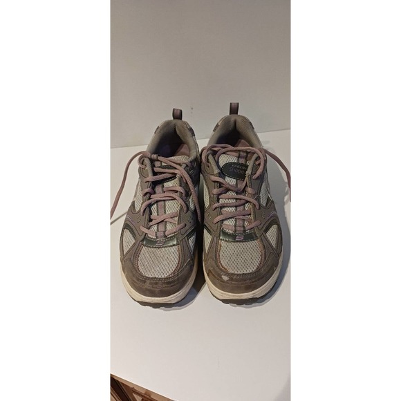 Women’s Skechers Shape Ups‎ Curved Toning Walking Shoes Size 8 Gray & Pink - Picture 2 of 15